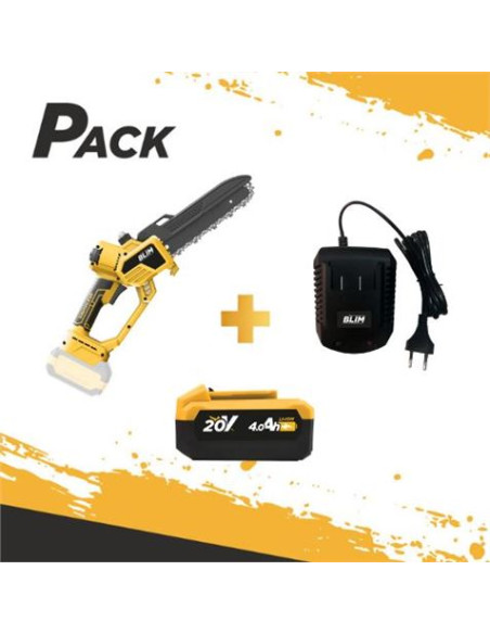 SIERRA DE PODA 8\" + BATERÍA 4AH + CARGADOR BLIM