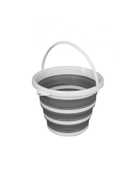 CUBO PLASTICO 10 LITROS PLEGABLE CON ASA CONFORTIME