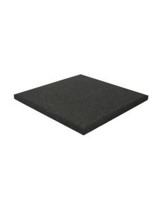 BALDOSA DE CAUCHO ANTITRAUMA 400X400X25MM NEGRA ARTPLAST