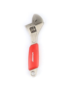 LLAVE INGLESA 6\"- 150MM MANGO RECUBIERTO ROJO MADER