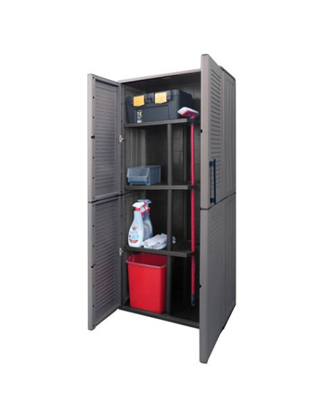 ARMARIO ALTO DE PLÁSTICO 680X370X1630MM LINEA EASY ARTPLAST