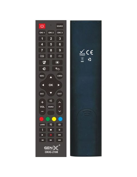 MANDO UNIVERSAL GRANDE PARA TELEVISORES OKI OKIG-2108 GEN-X