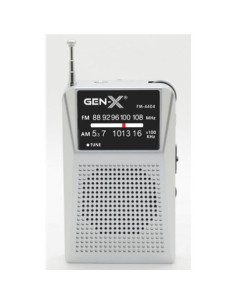 RADIO PORTATIL AM/FM ANALOGICA GRIS FM-4404 GEN-X