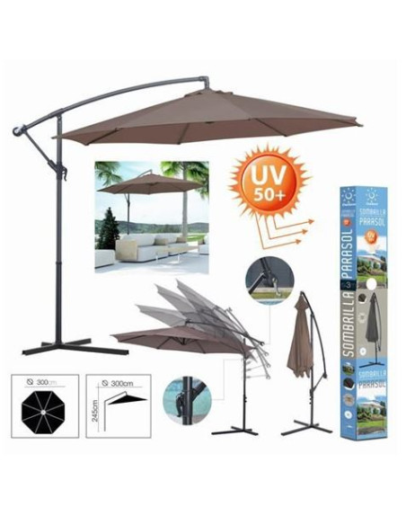 SOMBRILLA EXCENTRICA TOPO 300CM