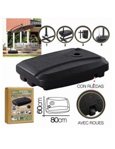 SOPORTE PARA SOMBRILLA 60 LITROS CON RUEDAS