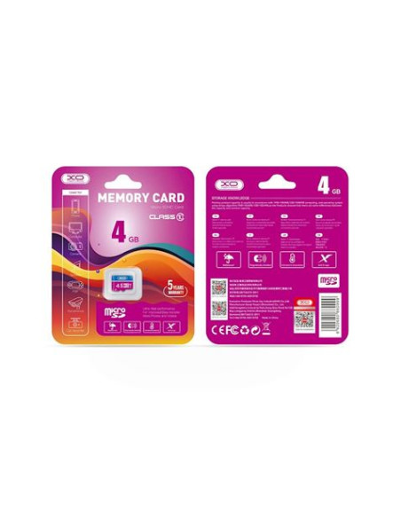TARJETA MEMORIA MICRO SD 4GB CLASE 10 XO