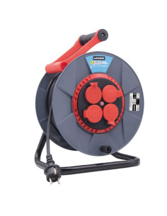 ENROLLADOR DE CABLE 40 METROS 3X2.5MM CABLE CON TAPA MADER