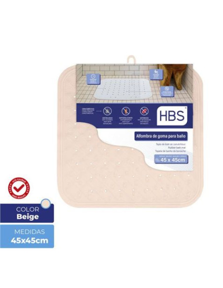 ALFOMBRA GOMA NATURAL - 450G BEIGE HBS