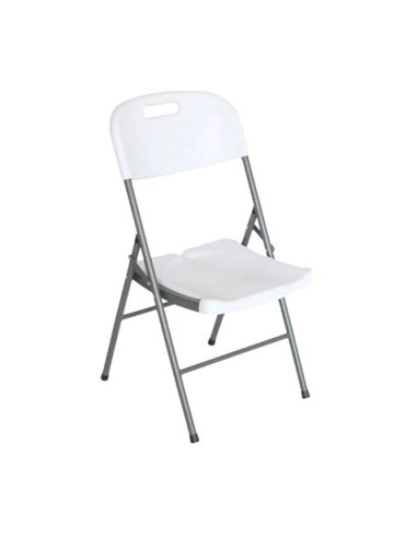 SILLA RESINA PLEGABLE PRO 44X53X83CM BLANCA SUNGARDEN