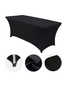 FUNDA PARA MESA DE RESINA 180X74X74CM NEGRA SUNGARDEN