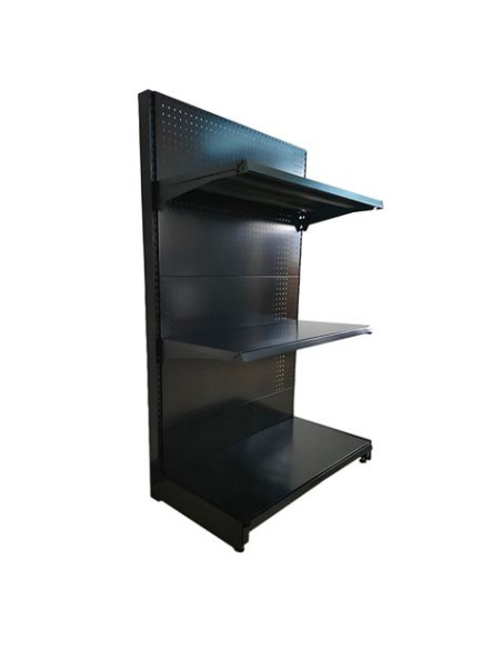 EXPOSITOR GÓNDOLA 900X450X1500MM NEGRO CROMAD