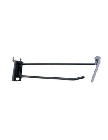 GANCHO METÁLICO CON ETIQUETA PARA PRECIOS PARA EXPOSITOR CROMAD