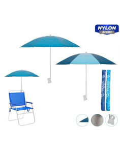 SOMBRILLA PARA SILLA O TUMBONA 100CM AZUL/TURQUESA