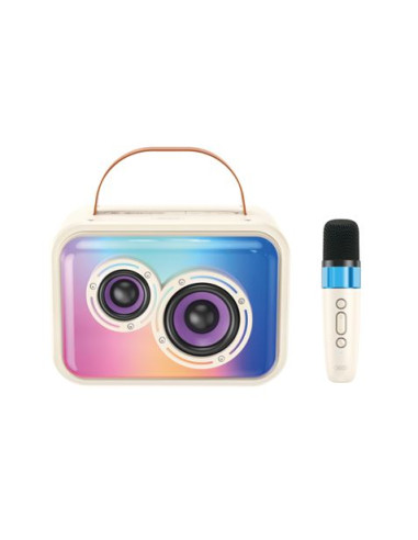 ALTAVOZ KARAOKE RGB 20W CON MICROFONO INALAMBRICO F54 XO