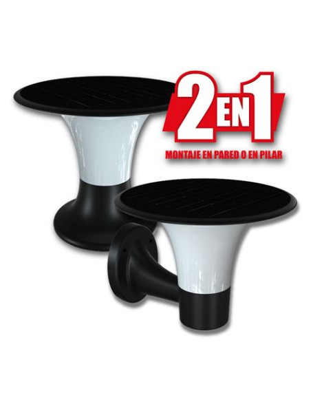 FAROL LED SOLAR 2 EN 1 SERIE PRO 2200LM 6000K/3000K CON SENSOR ELBAT