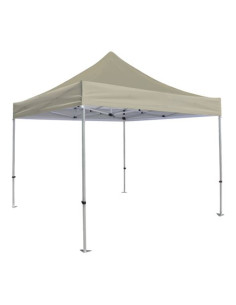 CARPA PLEGABLE ALUMINIO 3X3 METROS 300GRS BEIGE SUNGARDEN