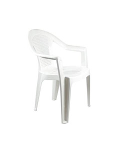 SILLA CON REPOSABRAZOS STACK BLANCA