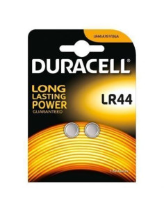 PACK 2 PILAS DE BOTON DURACELL LR44 1.5V ALCALINA