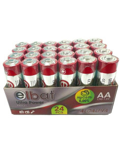 PACK 24 PCS PILAS ALCALINAS LR6/AA ELBAT