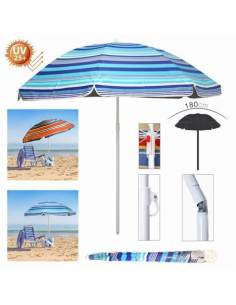 SOMBRILLA PARASOL 180CM PROTECCION UV25