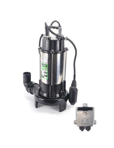 BOMBA DRENAJE AGUAS SUCIAS 1.100W CON TRITURADORA MADER