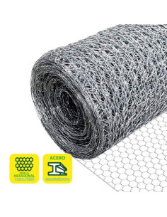 MALLA GALLINERO HEXAGONAL 19X0.7MM 1X50 METROS SUNGARDEN