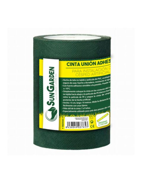 CINTA UNIÓN ADHESIVA PARA INSTALACIÓN CÉSPED ARTIFICIAL 0.15X10M SUNGARDEN
