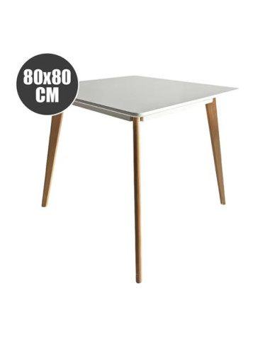 MESA DESIGN D900 80X80CM BLANCA MUVIP