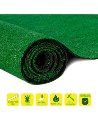 CESPED ARTIFICIAL 2X5 METROS 7MM SERIE ECOVERDE SUNGARDEN