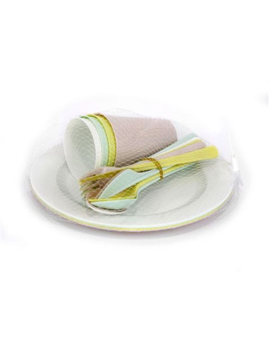 PACK CUBIERTOS PICNIC 20 PIEZAS DEM