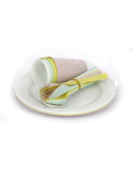PACK CUBIERTOS PICNIC 20 PIEZAS DEM