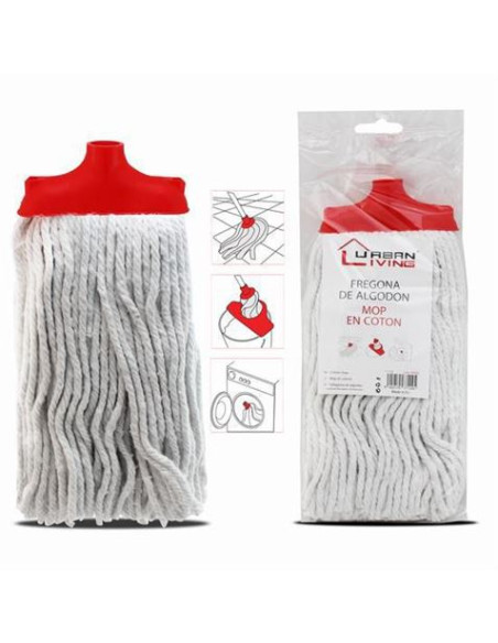 FREGONA DE ALGODON 250 GRAMOS EN ROJO