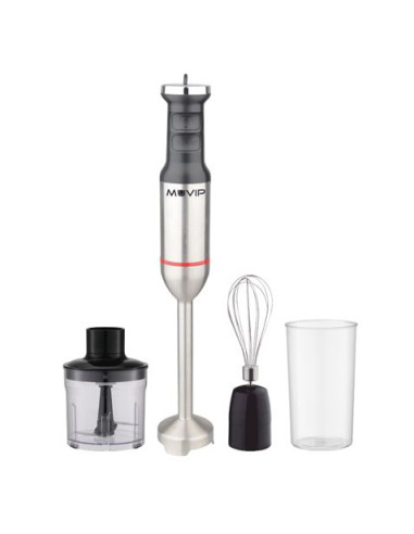 BATIDORA DE MANO INOX 1700W + ACCESORIOS MUVIP