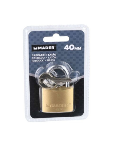 CANDADO LATON, 40 MM MADER