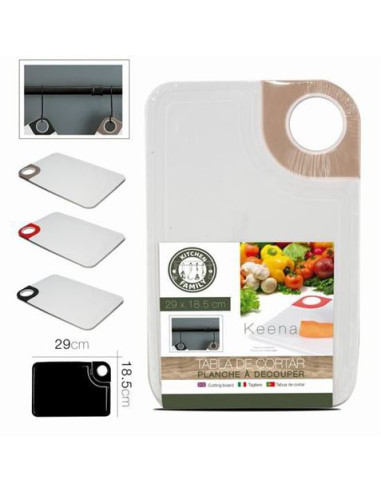 TABLA DE CORTAR PLASTICA 29X18.5CM