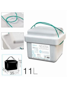 NEVERA DE POLIESTIRENO 11 LITROS CON ASA TIPO CORDON