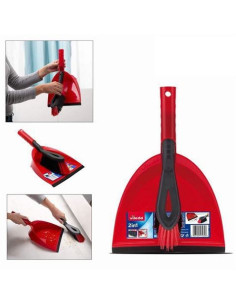 RECOGEDOR CON CEPILLO DE MANO VILEDA