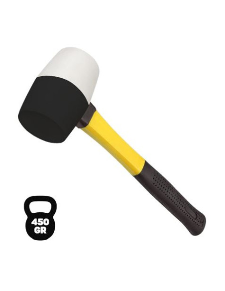 MAZO DE GOMA BICOLOR 450GR. MANGO FIBRA BLIM