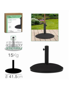 SOPORTE PARA SOMBRILLA CEMENTO NEGRO 41CM