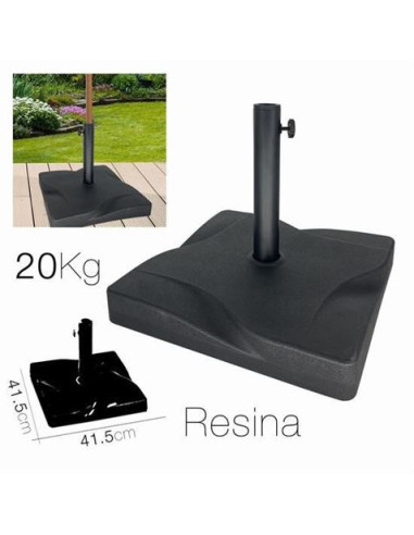 SOPORTE PARA SOMBRILLA RESINA NEGRO 41.5CM