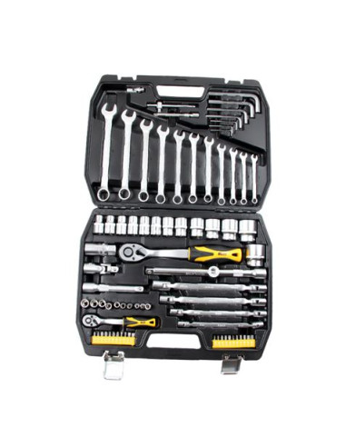 MALETIN HERRAMIENTAS C.V. 77 PCS 1/2 Y 1/4\" BLIM