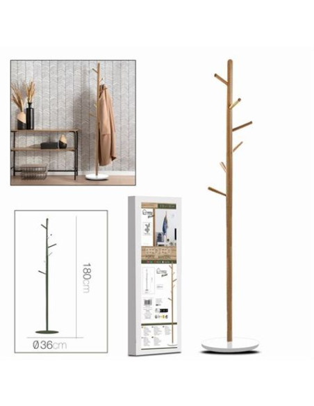 PERCHERO DE PIEO BAMBU 180CM