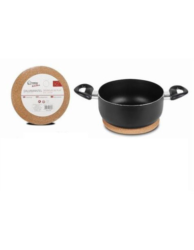 SET 2 SALVAMANTELES CORCHO REDONDO 18CM URBAN LIVING