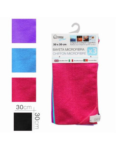 PACK 3 BAYETAS MICROFIBRAS 30X30 3 COLORES URBAN LIVING