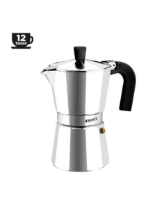 CAFETERA VITRO EXPRES 12 TAZAS ALUMINIO ANTIADHERENTE CALDERIN SIN CANTOS