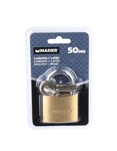 CANDADO LATON, 50 MM MADER