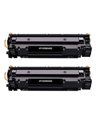 PACK 2 CARTUCHOS TONER COMPATIBLE HP 285A 2K