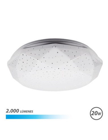 APLIQUE LED TECHO 20W 2000LM LUZ FRIA SERIE NEPTUNO ELBAT