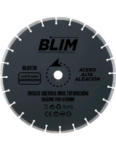 DISCO CORTE HORMIGON PARA SIERRAS MULTIFUNCION 85MM. BLIM