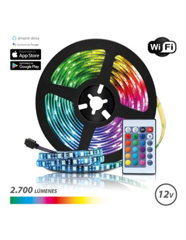 TIRA DE LED 12V 5 METROS RGB WIFI ELBAT
